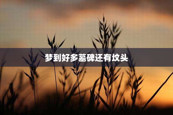 梦到好多墓碑还有坟头