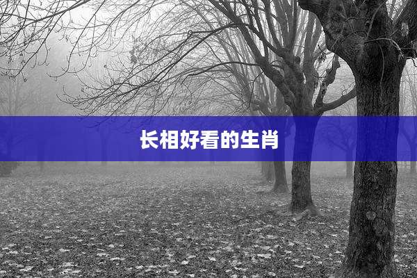 长相好看的生肖