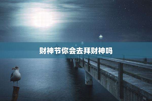 财神节你会去拜财神吗