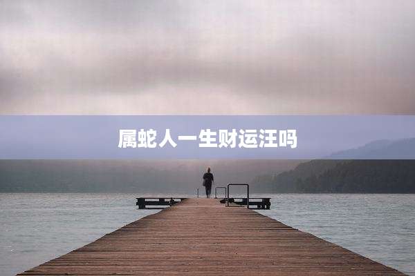 属蛇人一生财运汪吗
