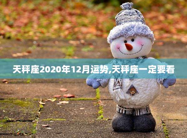 天秤座2020年12月运势,天秤座一定要看