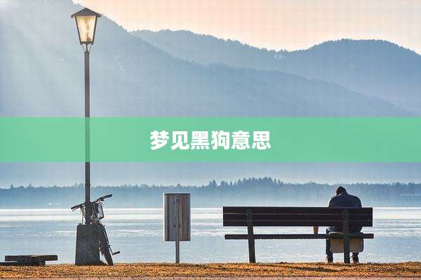 梦见黑狗意思