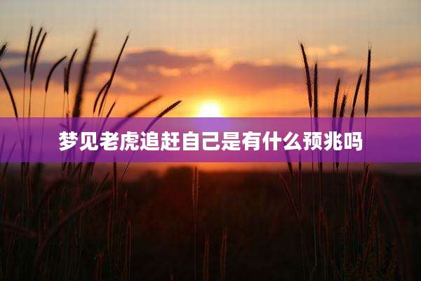 梦见老虎追赶自己是有什么预兆吗