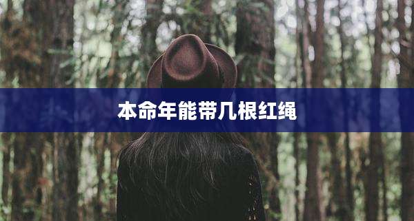 本命年能带几根红绳