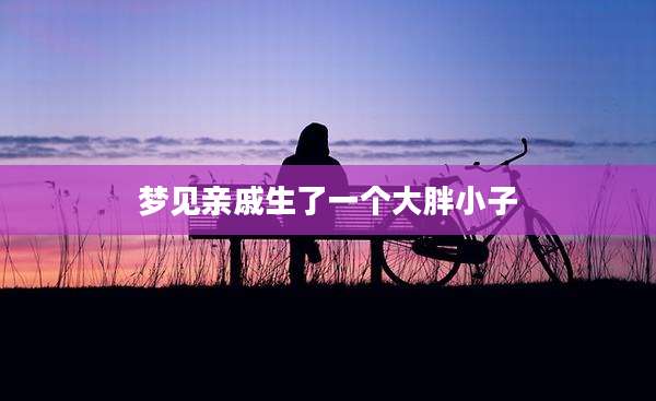 梦见亲戚生了一个大胖小子