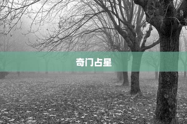 奇门占星