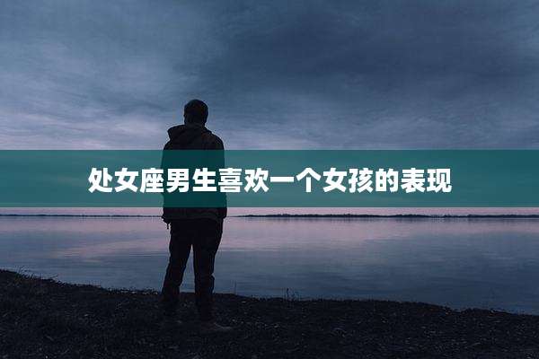 处女座男生喜欢一个女孩的表现