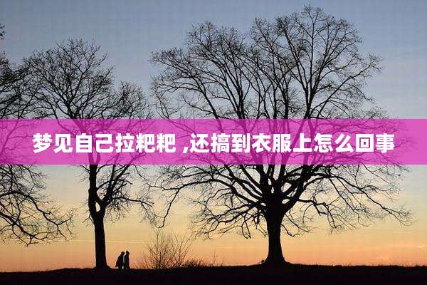 梦见自己拉粑粑 ,还搞到衣服上怎么回事