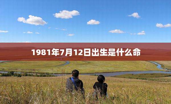 1981年7月12日出生是什么命
