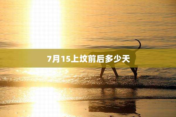 7月15上坟前后多少天
