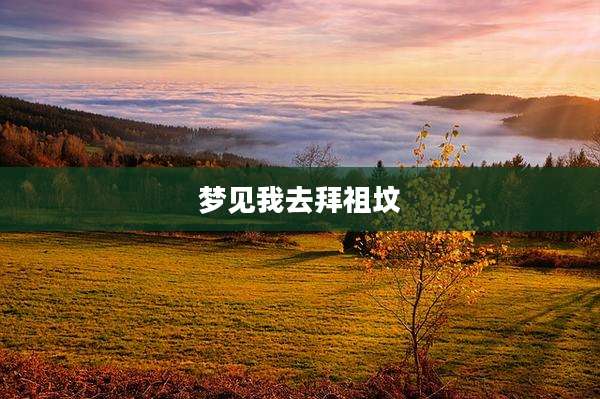 梦见我去拜祖坟
