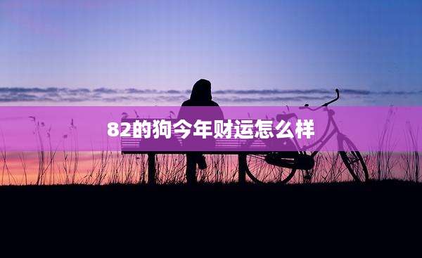 82的狗今年财运怎么样