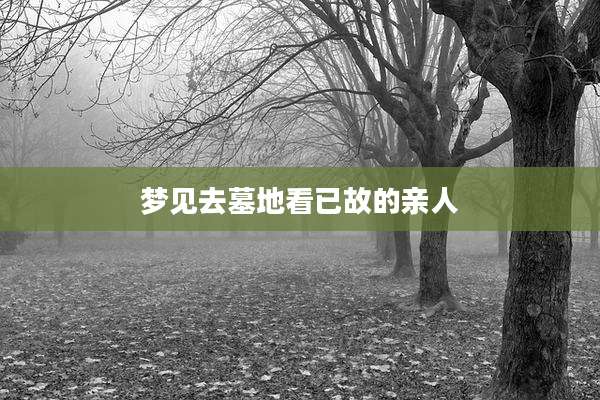 梦见去墓地看已故的亲人