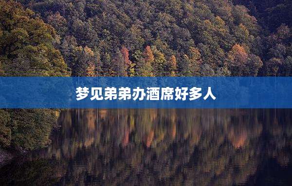 梦见弟弟办酒席好多人