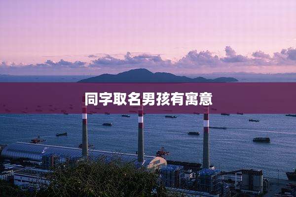 同字取名男孩有寓意