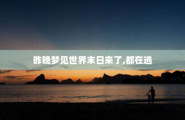 昨晚梦见世界末日来了,都在逃