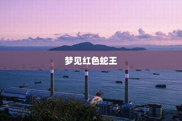 梦见红色蛇王