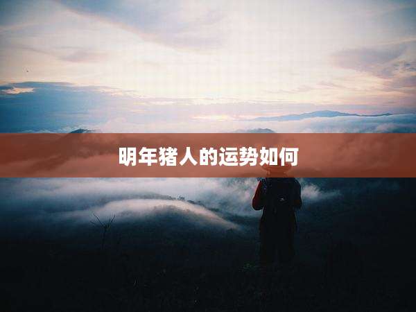 明年猪人的运势如何