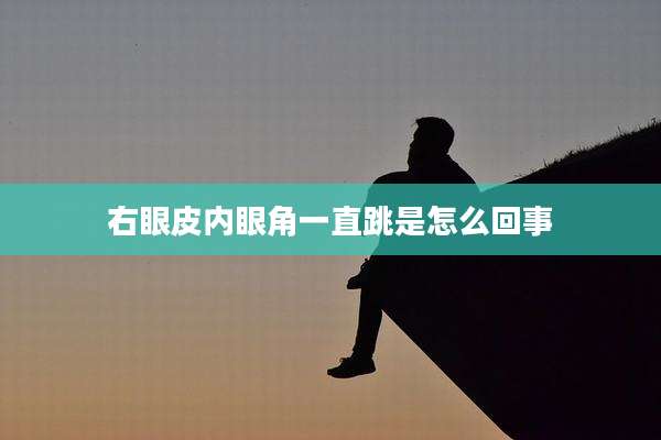 右眼皮内眼角一直跳是怎么回事