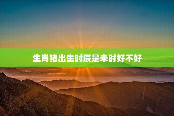 生肖猪出生时辰是未时好不好
