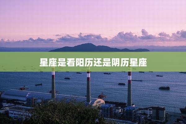 星座是看阳历还是阴历星座