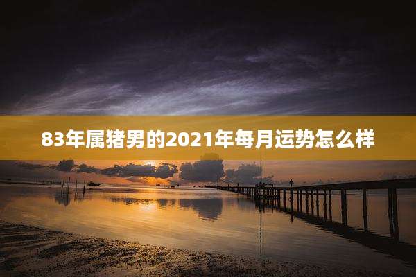 83年属猪男的2021年每月运势怎么样