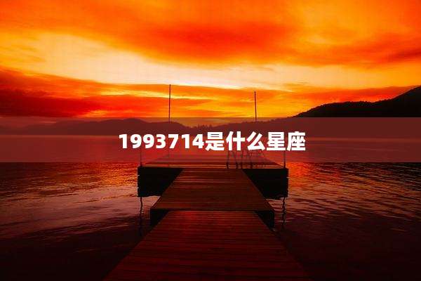 1993714是什么星座