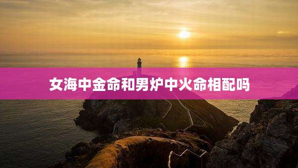 女海中金命和男炉中火命相配吗