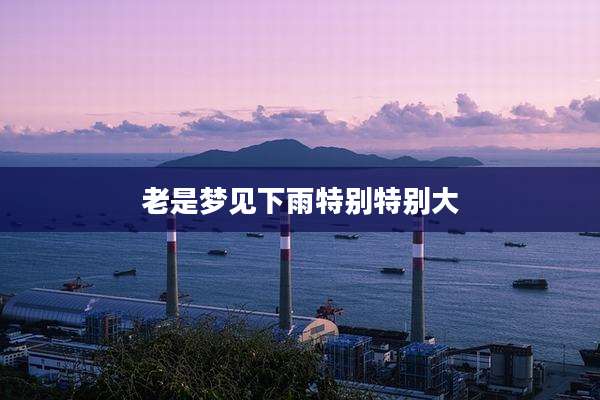老是梦见下雨特别特别大