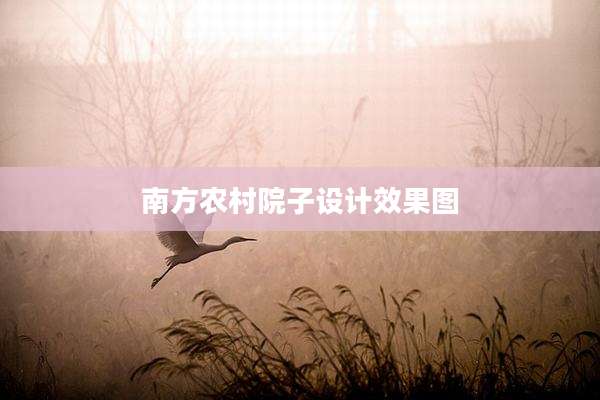 南方农村院子设计效果图