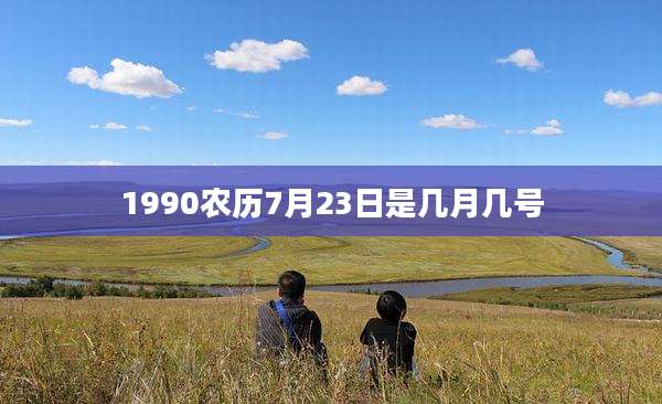 1990农历7月23日是几月几号