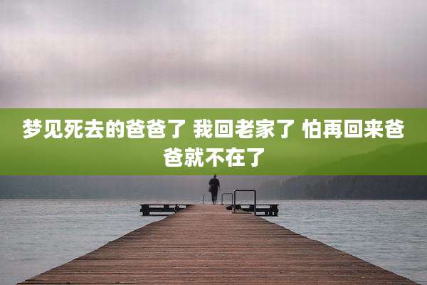 梦见死去的爸爸了 我回老家了 怕再回来爸爸就不在了