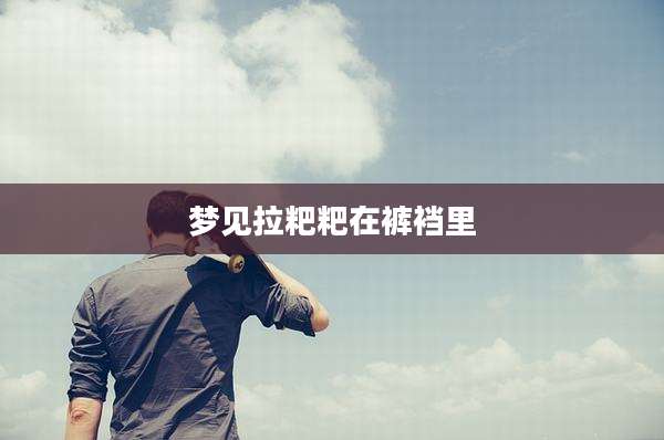 梦见拉粑粑在裤裆里