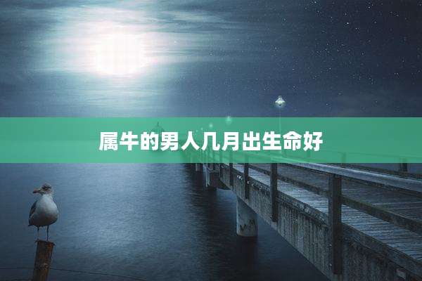 属牛的男人几月出生命好