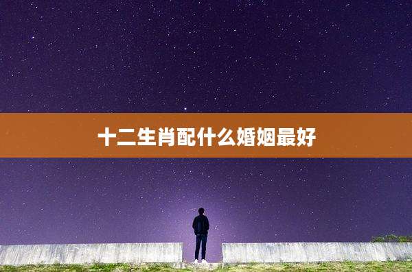 十二生肖配什么婚姻最好