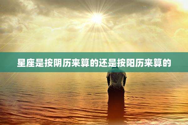 星座是按阴历来算的还是按阳历来算的
