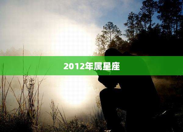 2012年属星座