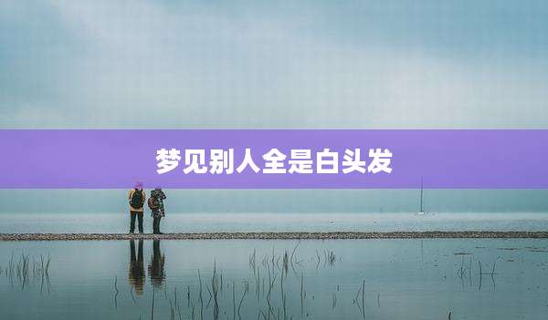 梦见别人全是白头发