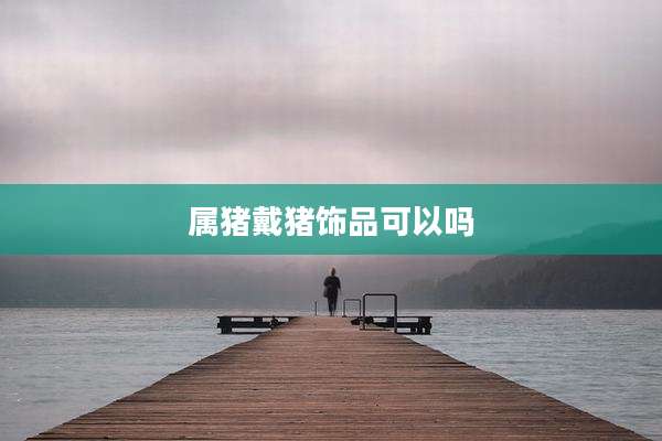 属猪戴猪饰品可以吗