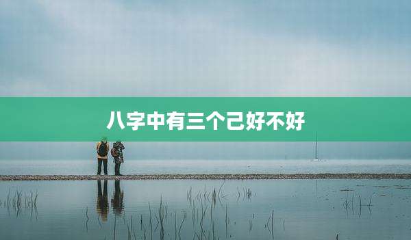 八字中有三个己好不好
