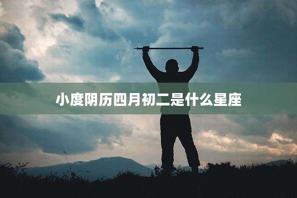 小度阴历四月初二是什么星座