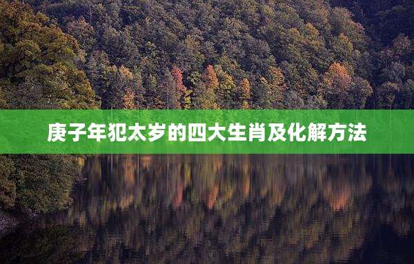 庚子年犯太岁的四大生肖及化解方法