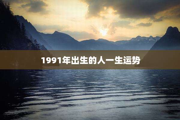 1991年出生的人一生运势