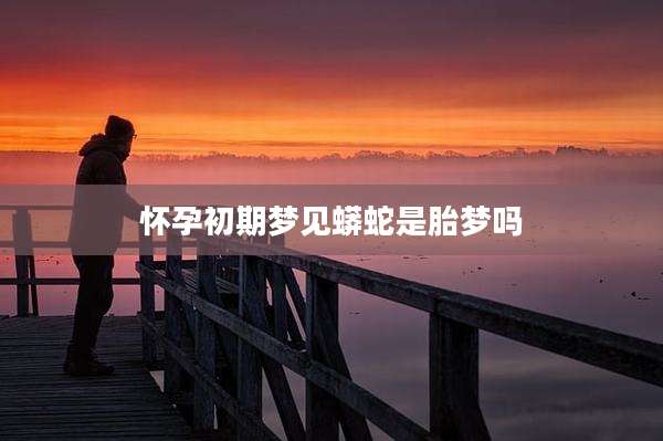怀孕初期梦见蟒蛇是胎梦吗