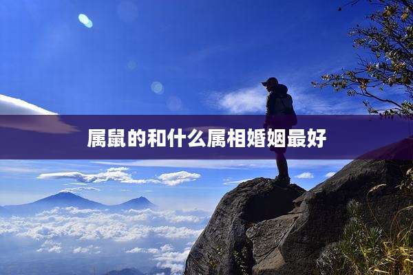 属鼠的和什么属相婚姻最好