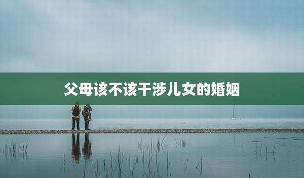 父母该不该干涉儿女的婚姻