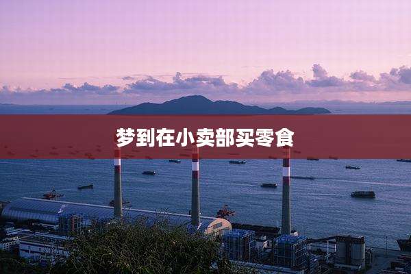 梦到在小卖部买零食