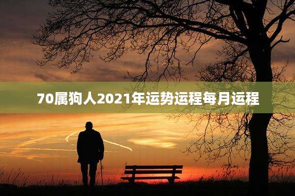 70属狗人2021年运势运程每月运程