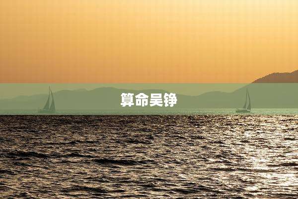 算命吴铮