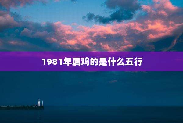 1981年属鸡的是什么五行